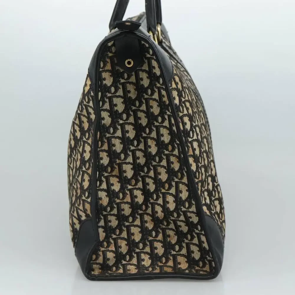 DIOR Trotter Canvas Boston Bag Navy